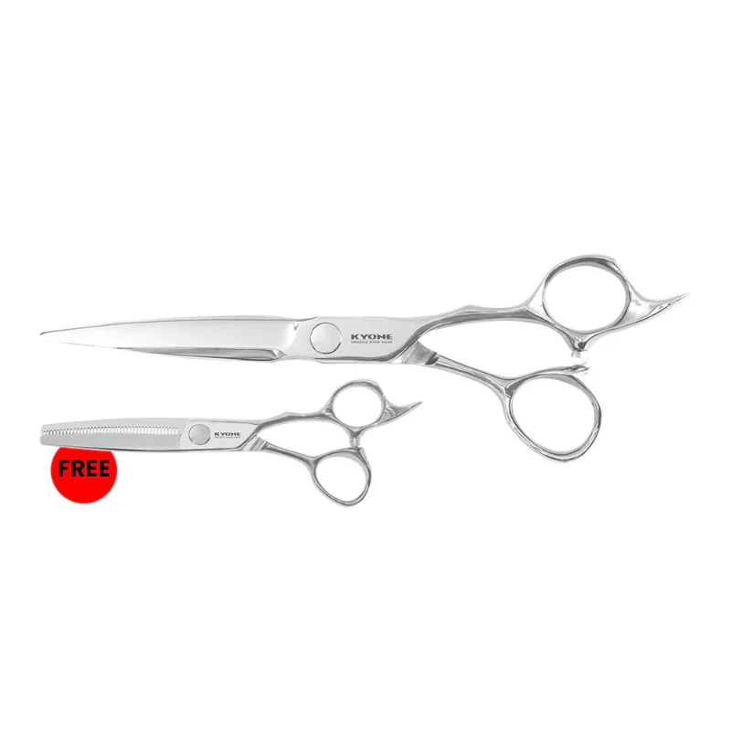 KYONE 810 CUTTING SCISSORS | 5.7” / 6.2” + FREE 810T 6.2” – 40T MODELLING SCISSOR