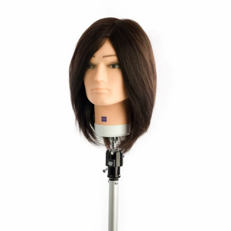 Labor Male Training Head, Real Hair, Without Beard, 30cm