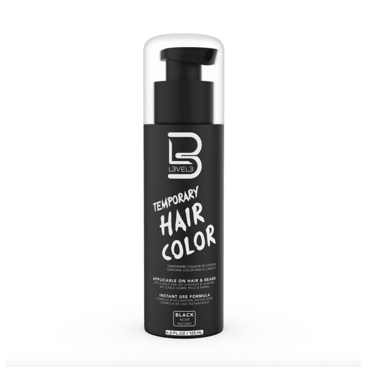 L3VEL3 Temporary Hair Color Black 125ml