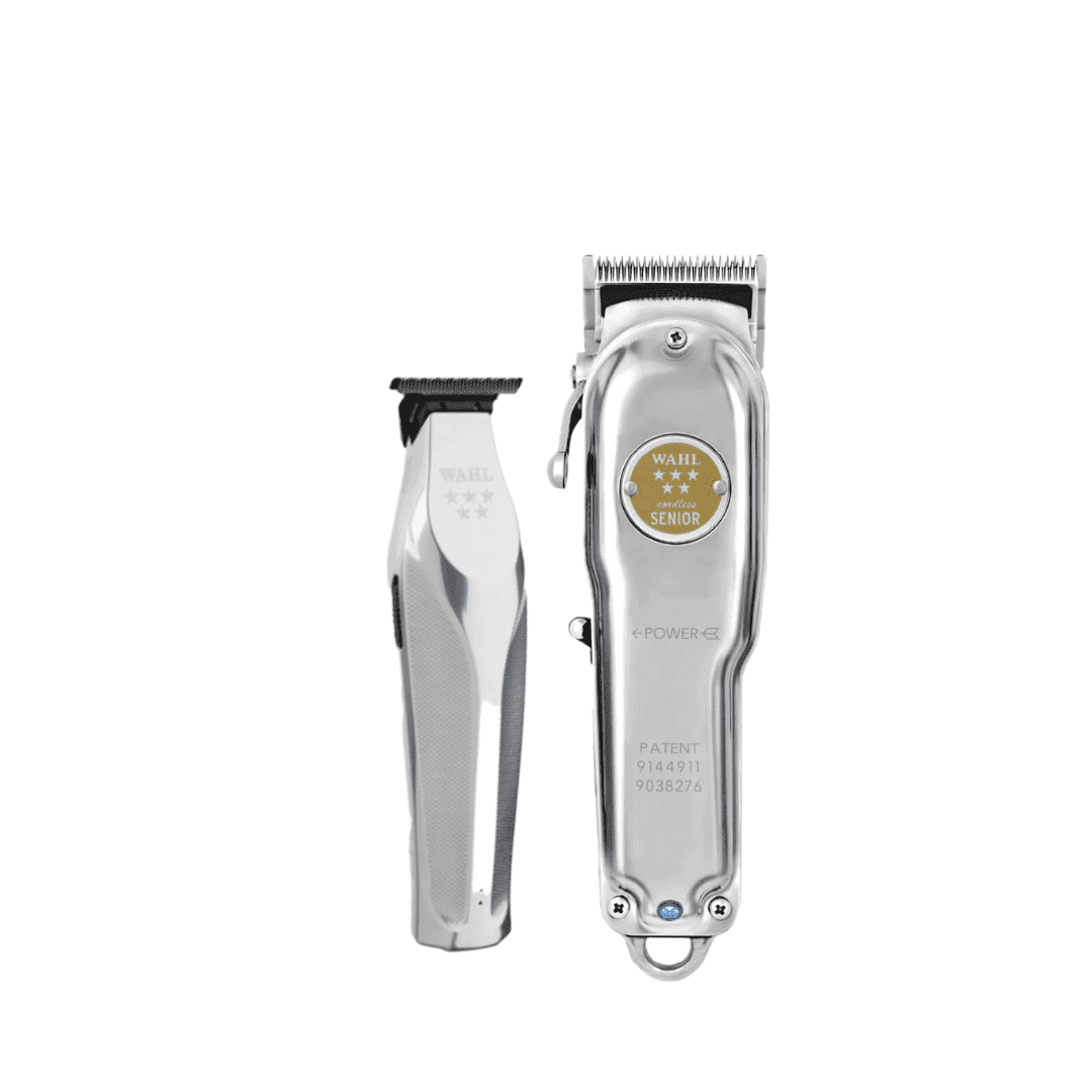 Wahl Hi-Viz Trimmer & Wahl Senior Cordless Metal Edition