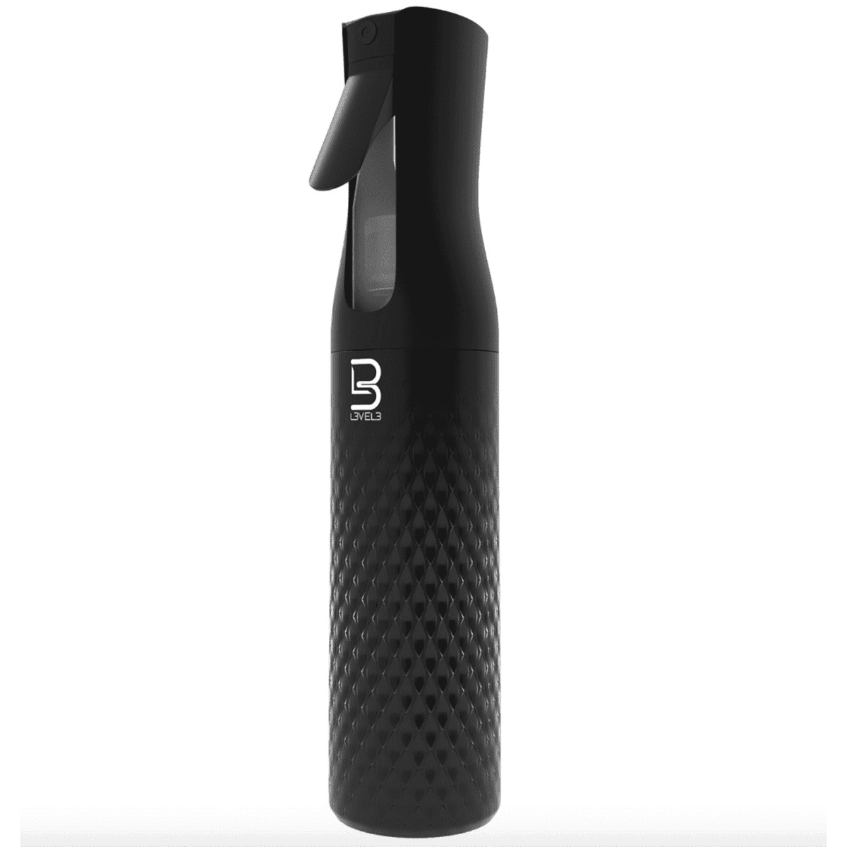 L3VEL3 Beveled Spray Bottle (Black/White/Clear)